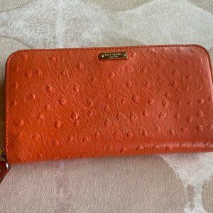 Kate Spade Orange Leather Wallet